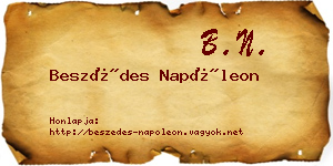 Beszédes Napóleon névjegykártya